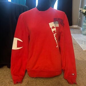 Champion Bold Red Crewneck Sweater